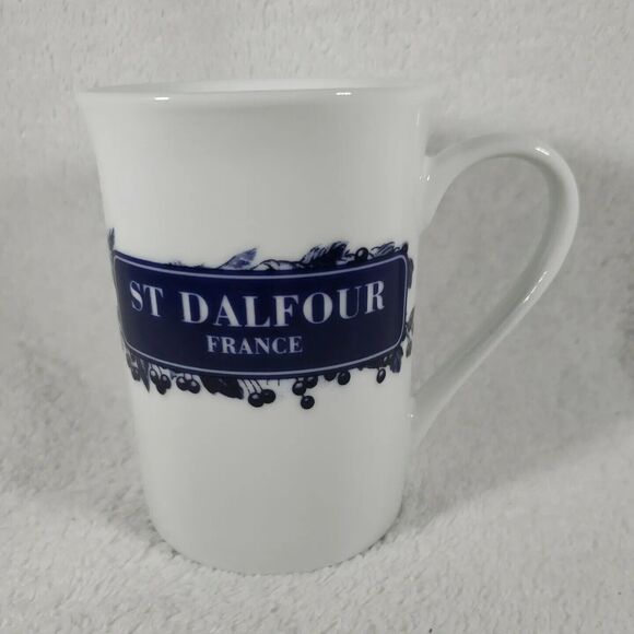 ST DALFOUR Tea Coffee  Cup White New in Original Box Designed In France NOS - Picture 1 of 12